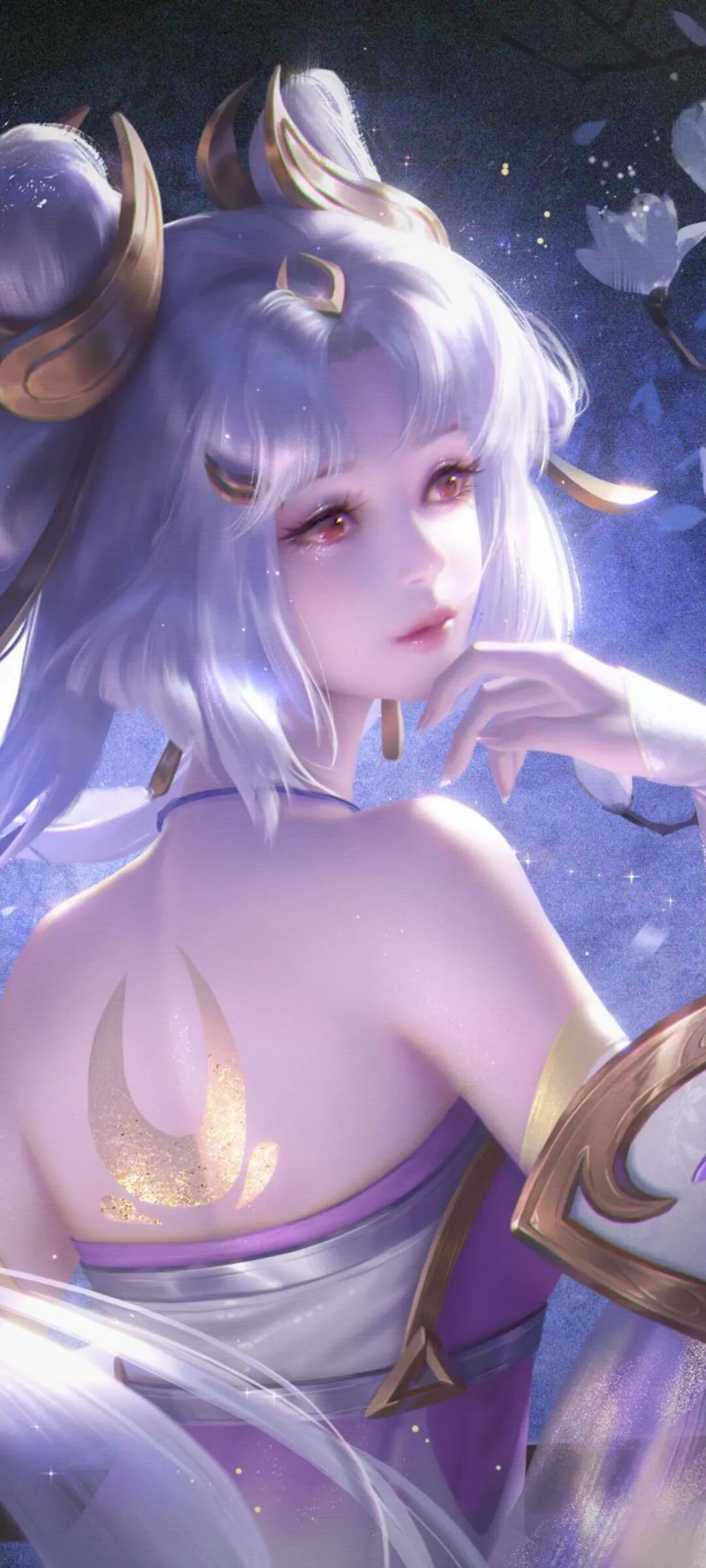 图片[2]-花朵 云曦 嫦娥 厚涂 山 王影璐壁纸-淘零网