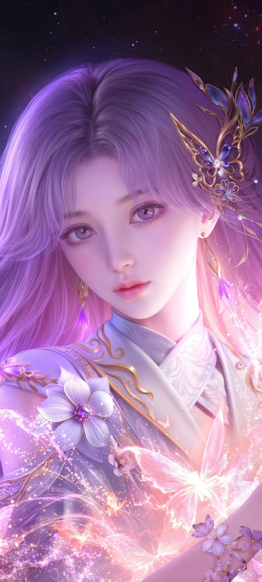 图片[11]-花朵 云曦 嫦娥 厚涂 山 王影璐壁纸-淘零网