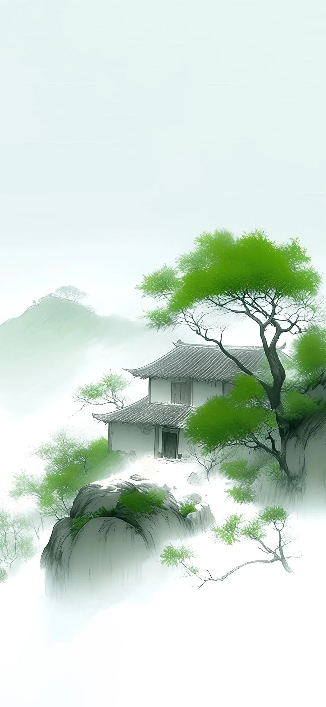 图片[9]-中式写意风 绘画手机壁纸-淘零网