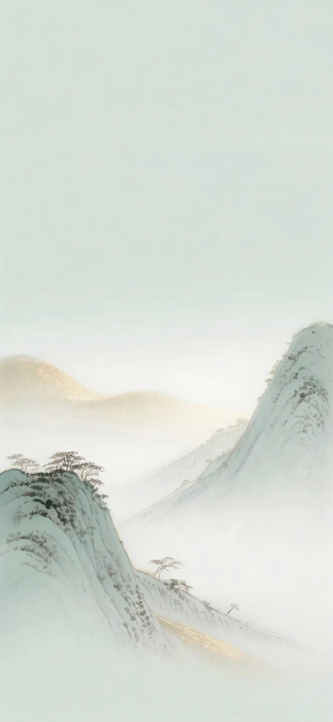 图片[2]-人生何处不青山 简约国风壁纸-淘零网