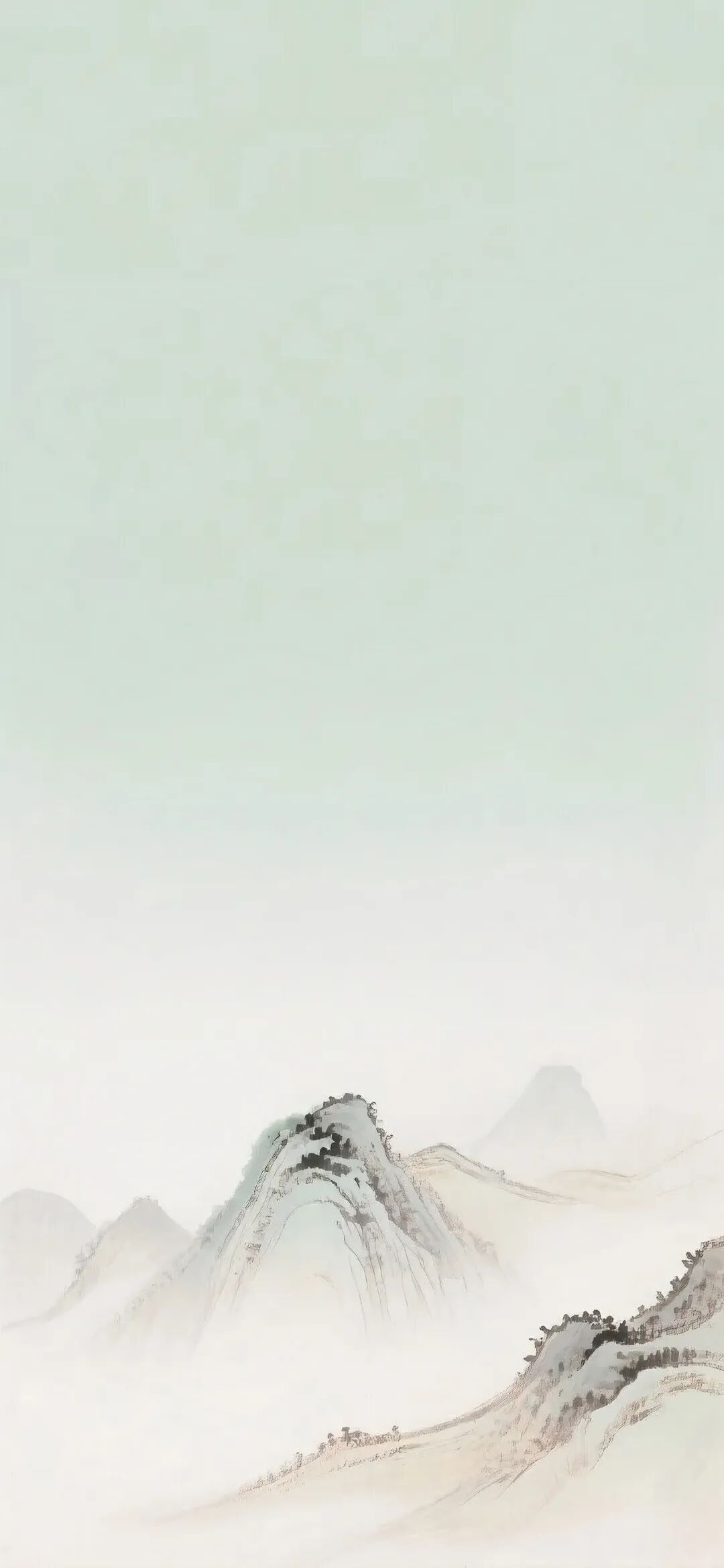 图片[5]-人生何处不青山 简约国风壁纸-淘零网