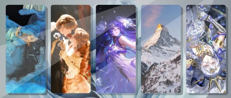 ​​ 美女与野兽 山 二次元手机壁纸-淘零网